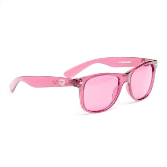 Translucent Rose Lens with Rose Framed Sunglasses - Picture 2 of 4